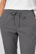 Kadın Alian Beli Lastikli Summer Gabardin Pantolon - Antrasit