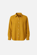 Kadın Alina Oversize Gömlek %100 Keten - Bakır