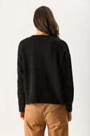 Kadın Anita Bisiklet Yaka Triko Kazak - Siyah