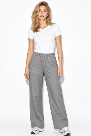 Kadın Beli Lastikli Pantolon(TENCEL)(TM) %100 Lyocell-Gri
