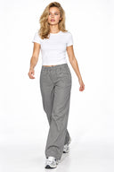 Kadın Beli Lastikli Pantolon(TENCEL)(TM) %100 Lyocell-Gri