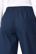 Kadın Beli Lastikli Pantolon(TENCEL)(TM) %100 Lyocell-Lacivert