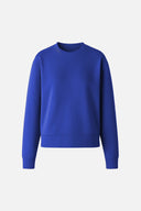 Kadın Bisiklet Yaka Yanı Yırtmaçlı Yumuşak Dokulu Sweatshirt (CUPRO) - Navy