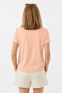 Kadın Boyfriend V Yaka Regular Fit Modal Tişört Lyocell (Tencel™) - TOZ PEMBE