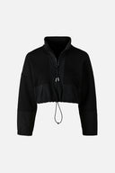 Kadın Brenna Dik Yaka Şardonlu Sweatshirt - Siyah