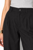 Kadın Chloe Wide Leg Palazzo Pantolon(TENCEL)(TM) %100 Lyocell-Siyah