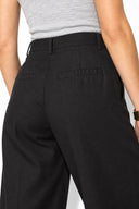 Kadın Chloe Wide Leg Palazzo Pantolon(TENCEL)(TM) %100 Lyocell-Siyah