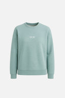 Kadın Cindy Logo Baskılı Bisiklet Yaka Şardonlu Sweatshirt - Mint