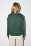 Kadın Denizci Yaka Regular Fit Yumuşak Dokulu Sweatshirt (CUPRO) - Haki