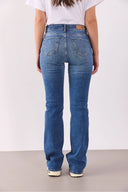 Kadın Emilie Dirty Med Blue Bootcut Jean Pantolon - Dirty Med Blue