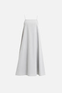 Kadın Felix İnce Askılı Basic Keten Elbise - Gri