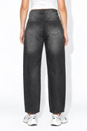 Kadın Fiona Balon Fit Black Jean Pantolon %100 Pamuk %100 Pamuk-Black