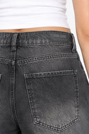 Kadın Fiona Balon Fit Black Jean Pantolon %100 Pamuk %100 Pamuk-Black