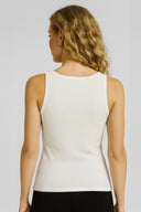 Kadın Fitilli Kalın Askılı Top - Fildişi