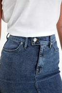 Kadın Freya Dirty Med Blue Regular Fit Jean Etek - Dirty Med Blue