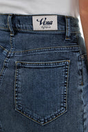 Kadın Freya Dirty Med Blue Regular Fit Jean Etek - Dirty Med Blue