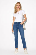 Kadın Gabriel Blue Black Straight Fit Lyocell Jean Pantolon-Blue Black