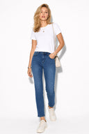 Kadın Gabriel Blue Black Straight Fit Lyocell Jean Pantolon-Blue Black