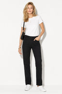 Kadın Gabriel Carbon Black Straight Fit Jean Pantolon-Carbon Black