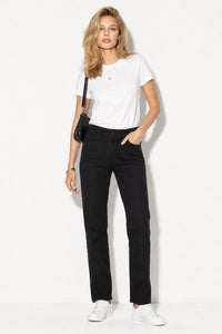 Kadın Gabriel Carbon Black Straight Fit Jean Pantolon-Carbon Black