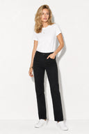 Kadın Gabriel Carbon Black Straight Fit Jean Pantolon-Carbon Black
