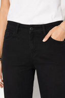 Kadın Gabriel Carbon Black Straight Fit Jean Pantolon-Carbon Black