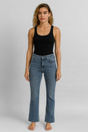 Kadın Gabriel Med Blue Straight Fit Jean Pantolon - Med Blue