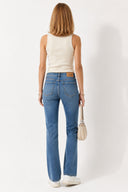 Kadın Gabriel Med Blue Straight Fit Jean Pantolon - Med Blue
