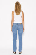 Kadın Gabriel Med Blue Straight Fit Lyocell Jean Pantolon-Med Blue