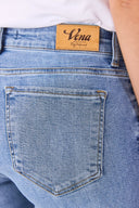 Kadın Gabriel Med Blue Straight Fit Lyocell Jean Pantolon-Med Blue