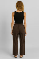 Kadın Holly Geniş Paça Pantolon (TENCEL)™ - Brown