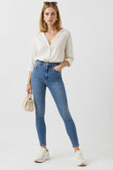 Kadın Holly Med Blue Ekstra Yüksek Bel Skinny Jean Pantolon - Med Blue