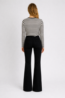 Kadın Jenny Black Flare Jean Pantolon - Black