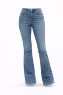 Kadın Jenny Dirty Med Blue Yüksek Bel Flare Jean Pantolon - Dirty Med Blue