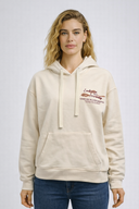 Kadın Jolie Baskılı Sweatshirt %100 Pamuk - Kemik