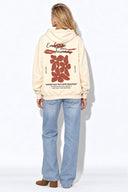Kadın Jolie Baskılı Sweatshirt %100 Pamuk-Kemik