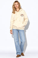 Kadın Jolie Baskılı Sweatshirt %100 Pamuk-Kemik