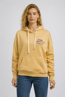 Kadın Jolie Baskılı Sweatshirt %100 Pamuk - Sarı
