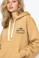 Kadın Jolie Baskılı Sweatshirt %100 Pamuk-Sarı