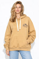 Kadın Jolie Baskılı Sweatshirt %100 Pamuk-Sarı