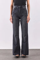 Kadın Kate Yüksek Bel Bootcut Black Jean Pantolon - Black