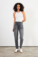 Kadın Kyla Vintage Black Mom Jean Pantolon