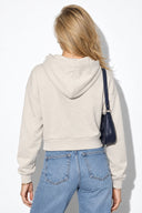 Kadın Leona Nakış Detaylı Sweatshirt %100 Pamuk-Gri