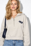 Kadın Leona Nakış Detaylı Sweatshirt %100 Pamuk-Gri