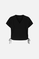 Kadın Lilian Armürlü Bluz - Siyah