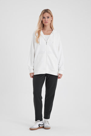 Kadın Logo Baskılı Regular Fit Pamuklu Eşofman Altı - Antrasit