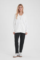 Kadın Logo Baskılı Regular Fit Pamuklu Eşofman Altı - Antrasit