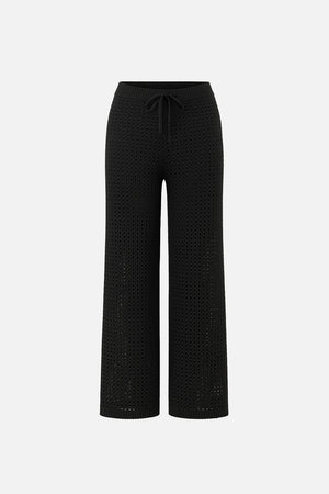 Kadın Lolita Triko Pantolon - Siyah