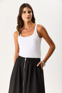 Kadın Marci Slim Fit Atlet - Beyaz