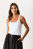 Kadın Marci Slim Fit Atlet - Beyaz